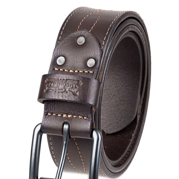 Levi's Western Style Stitch Jean Belt with Tapered Tabs-Large - Picture 2 of 8